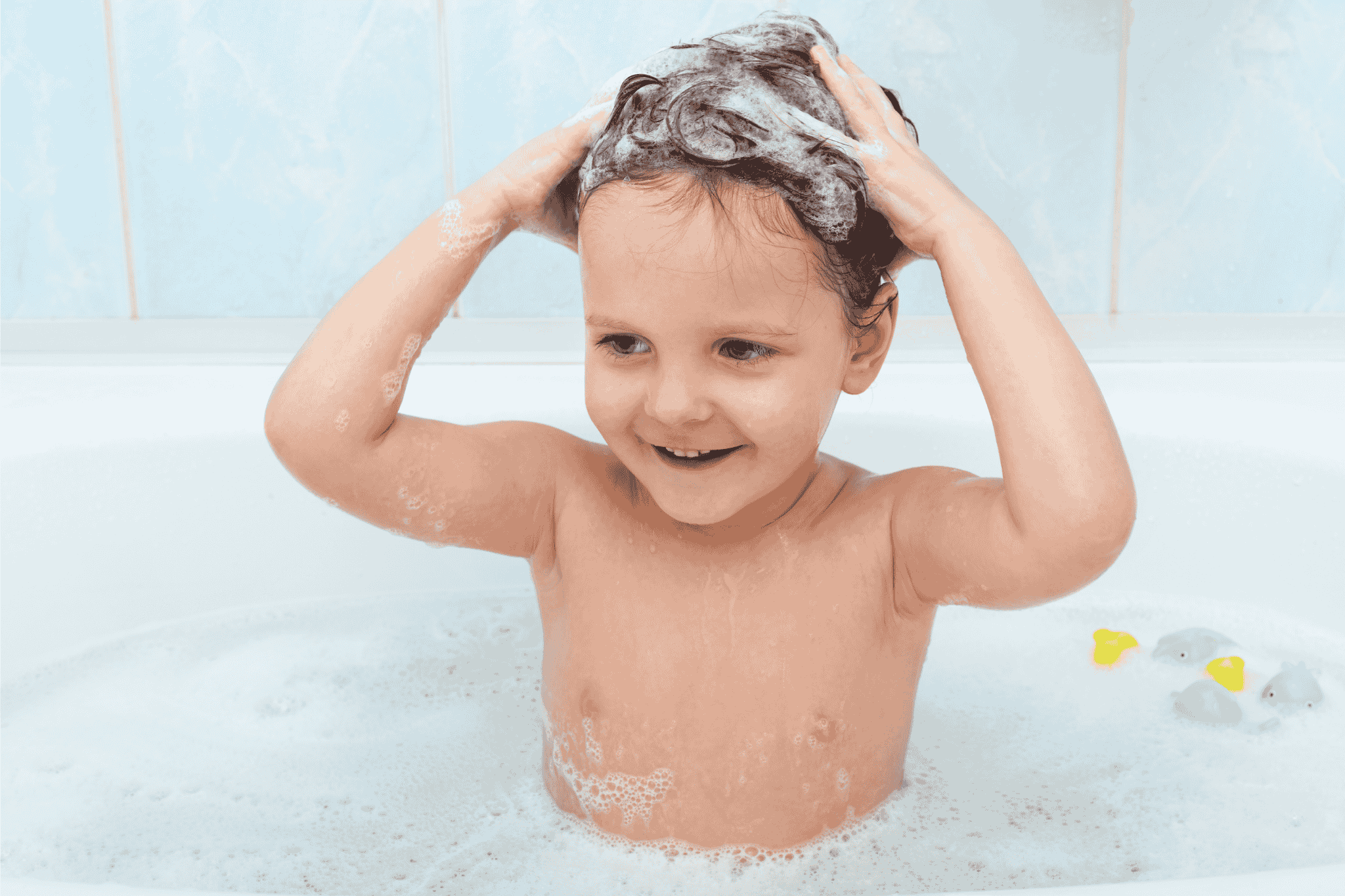 how to bathe kids