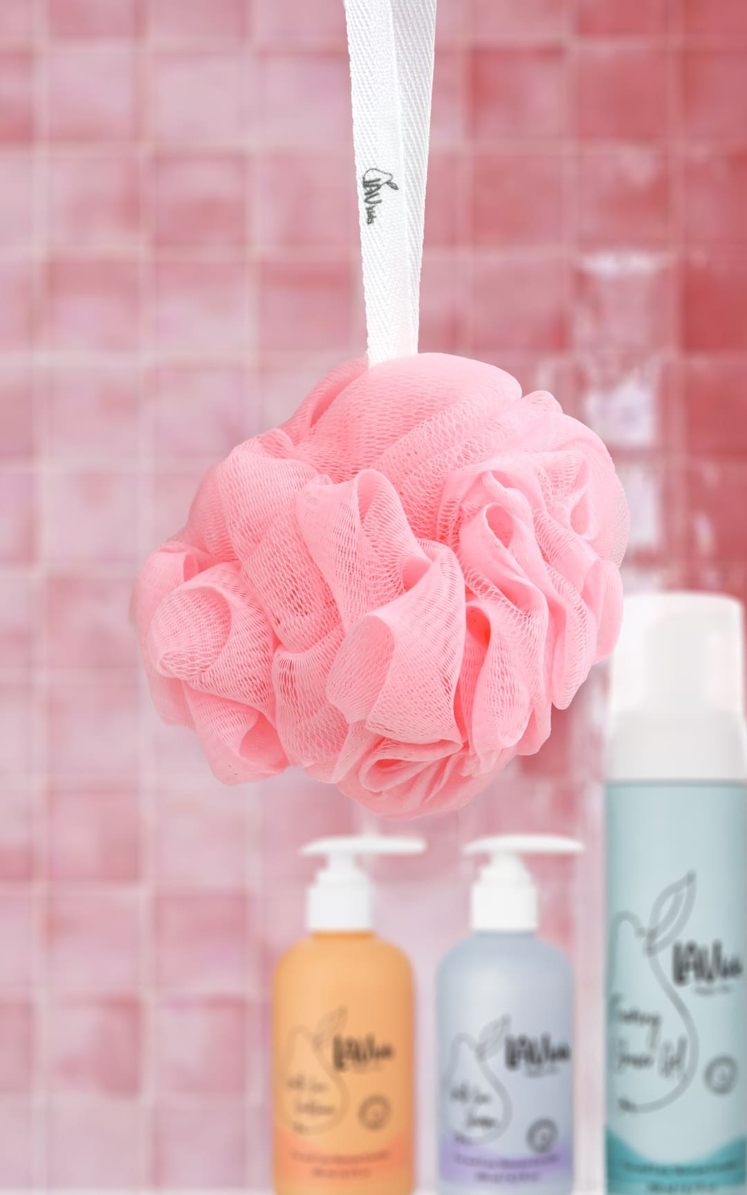 Bath Sponge + Small Toiletries Bag