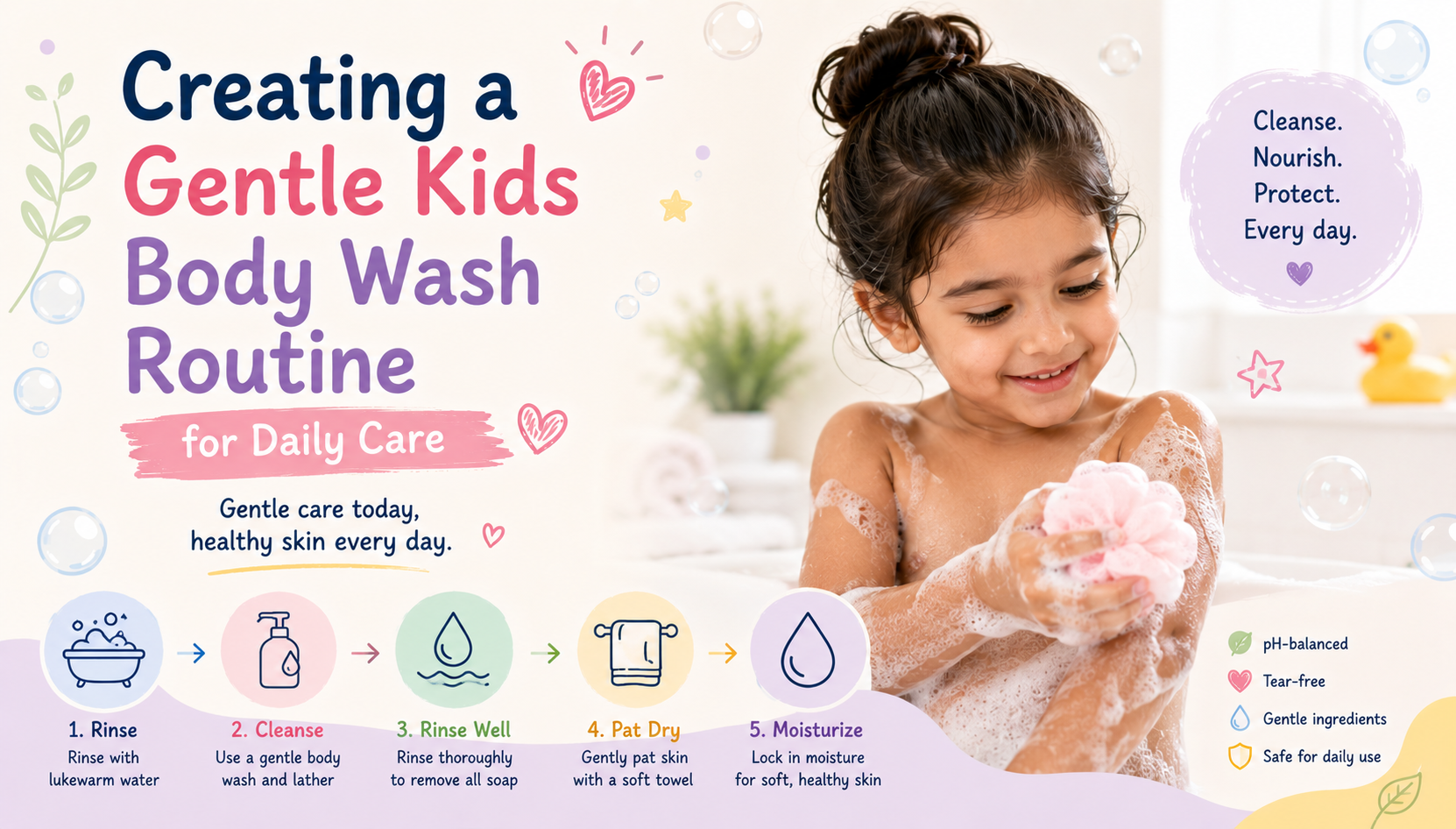 Creating a Gentle Kids Body Wash Routine for Daily Care